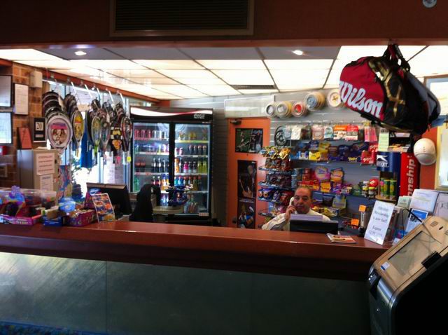 The clubhouse counter and canteen at Coleman Park
